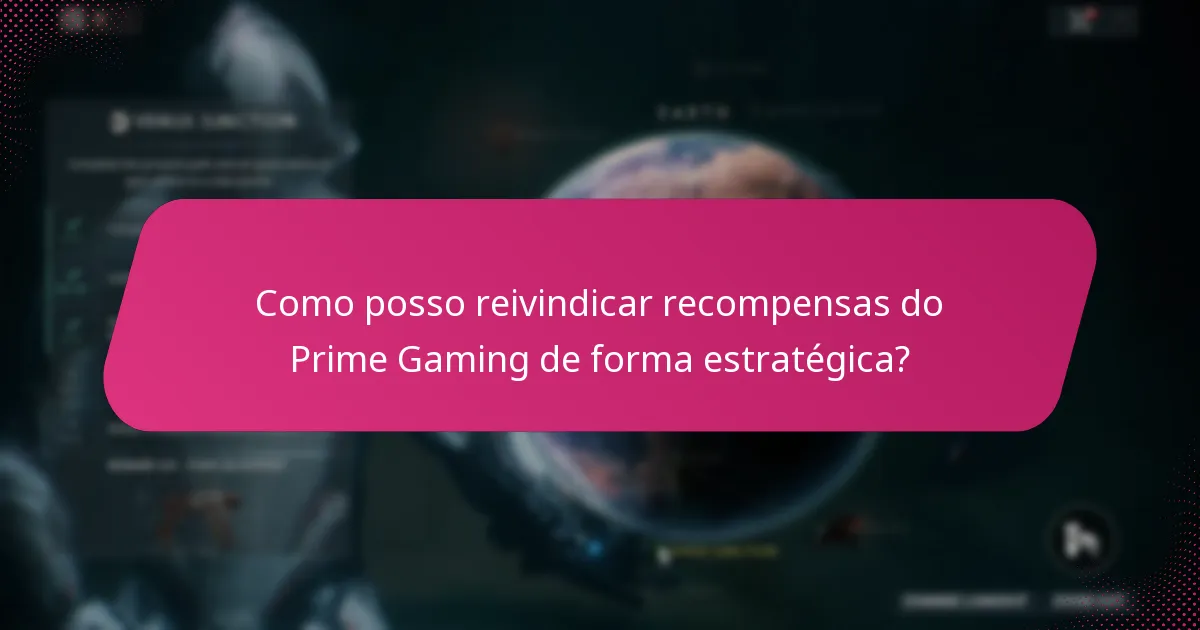 Como posso gerir a minha conta do Prime Gaming de forma eficaz?