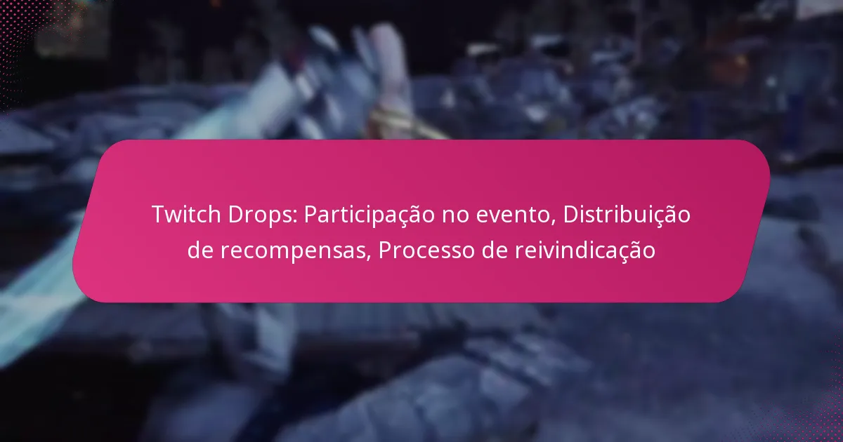 Twitch Drops: Participação no evento, Distribuição de recompensas, Processo de reivindicação