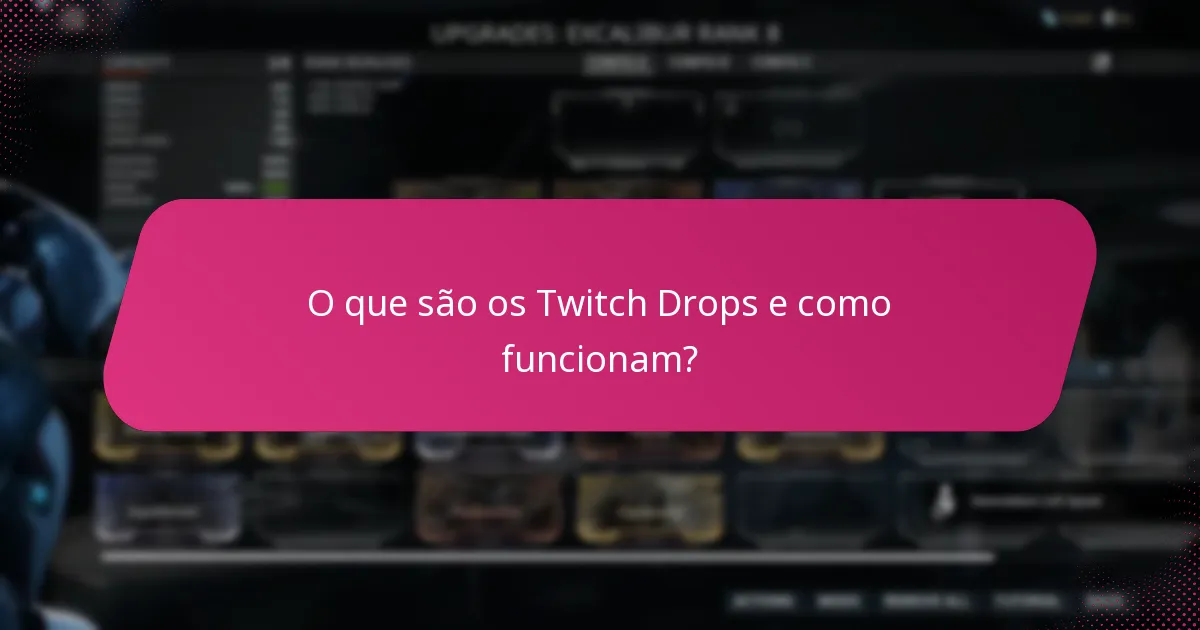 Quais são os passos para reclamar recompensas dos Twitch Drops?