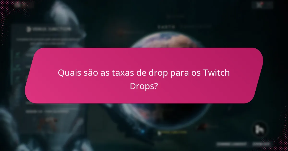 Quando ocorrem os eventos de Twitch Drops?